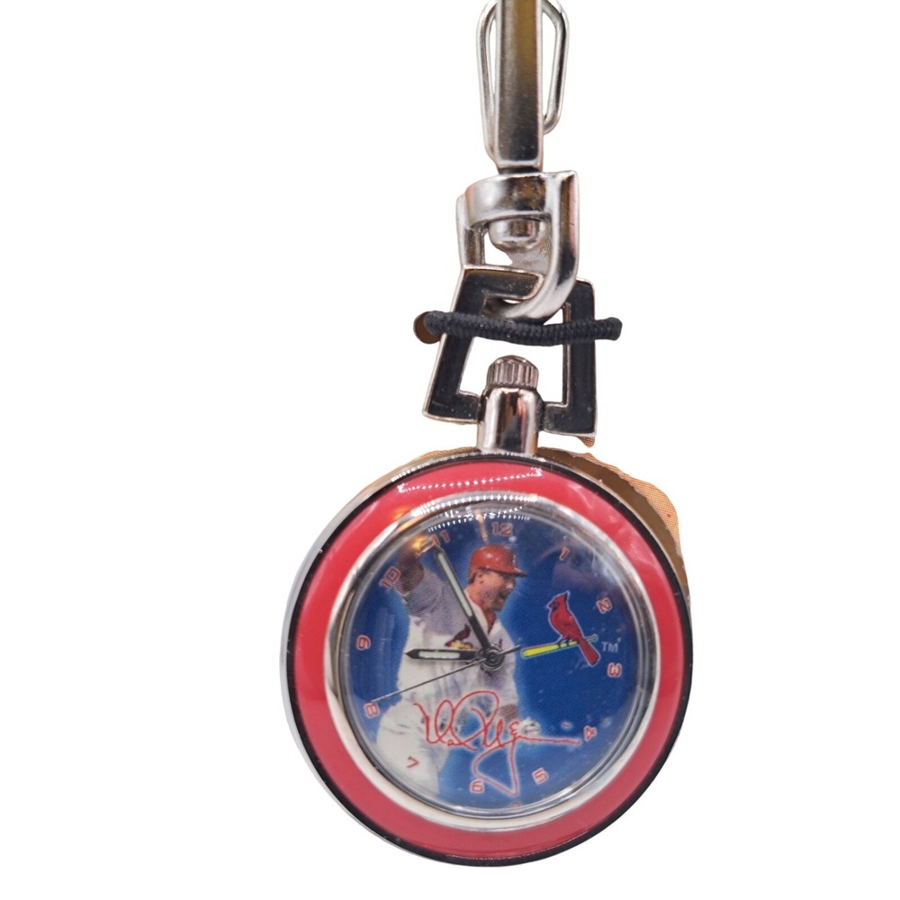 Avon Superstars Mark McGwire St Louis Cardinals Pop-It Clip Watch Vintage 1999